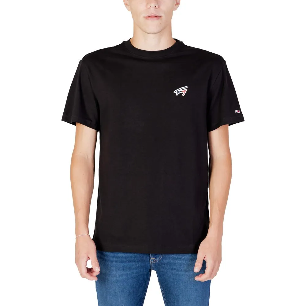 Tommy Hilfiger Jeans Men's Black Cotton T-Shirt