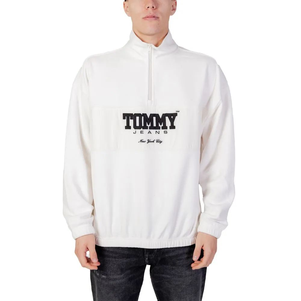 Tommy Hilfiger Jeans Men's White Recycled Polyester Sweater