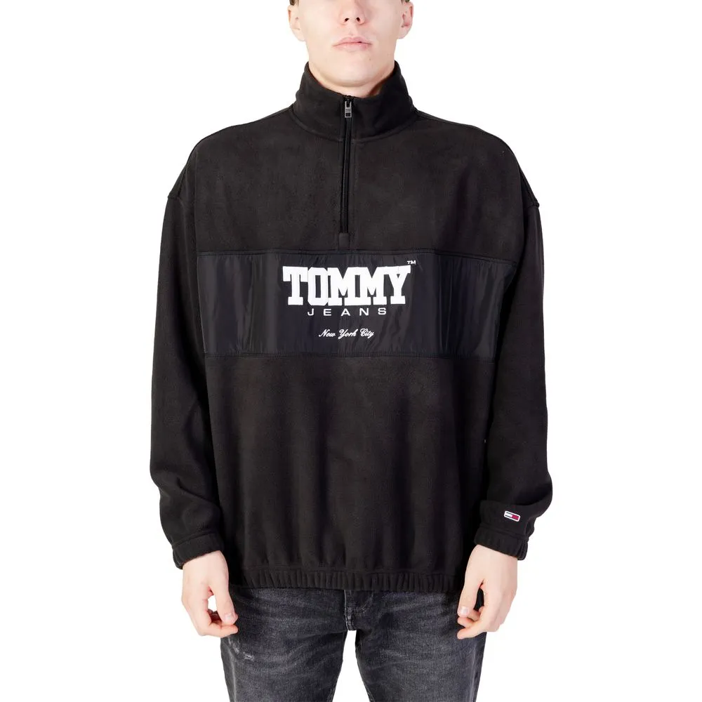 Tommy Hilfiger Jeans Men's Black Polyester Polyester Sweater