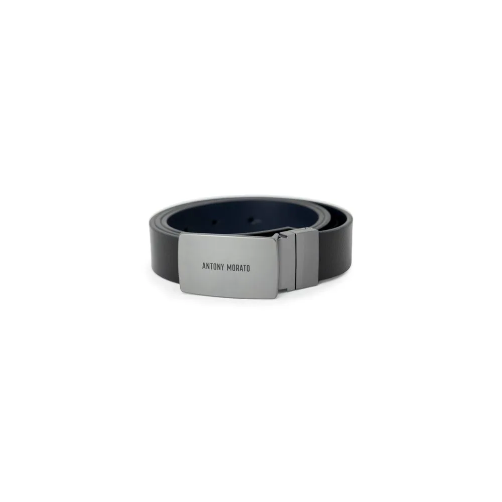 Antony Morato Men's Black Leather Belt