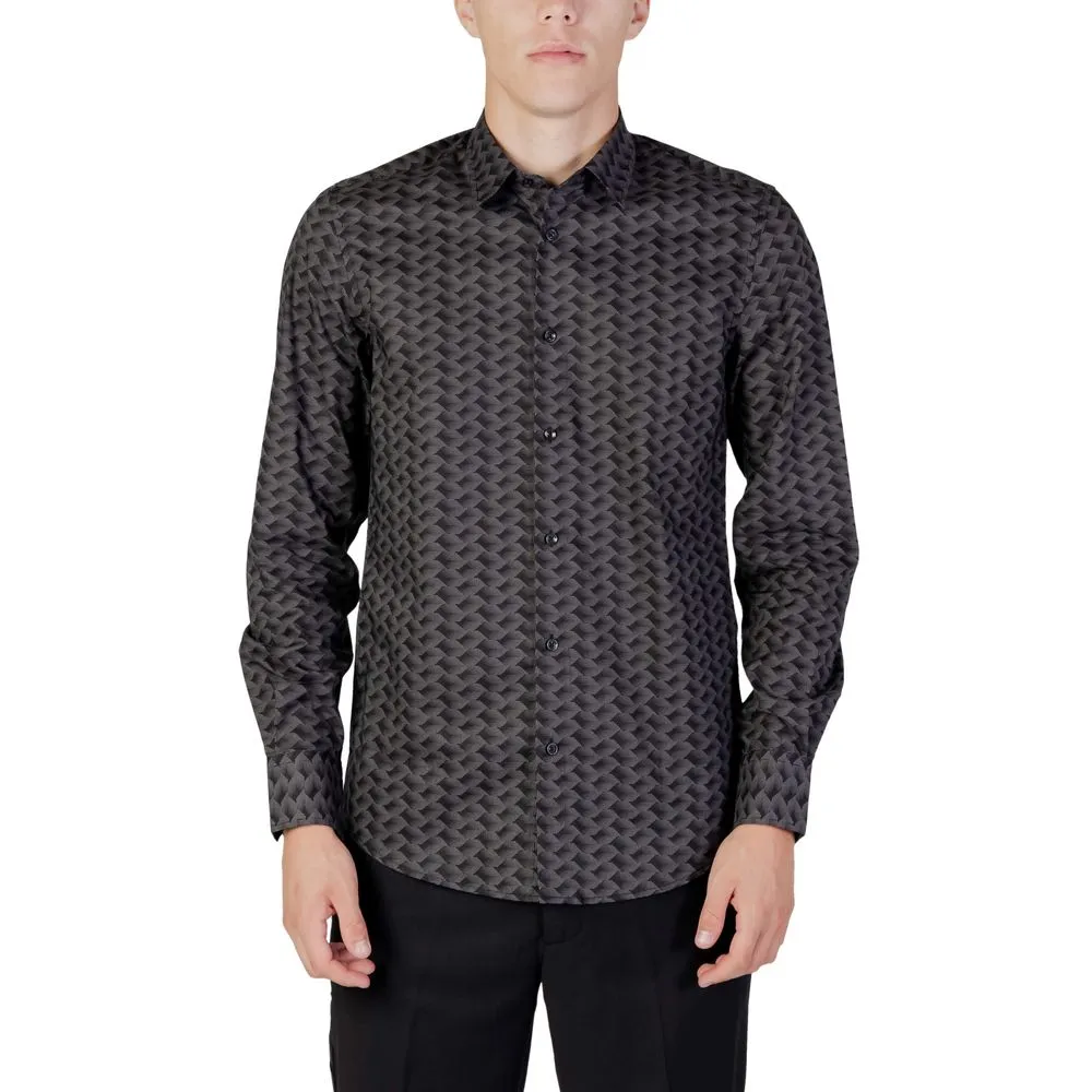Antony Morato Men's Gray Cotton Shirt