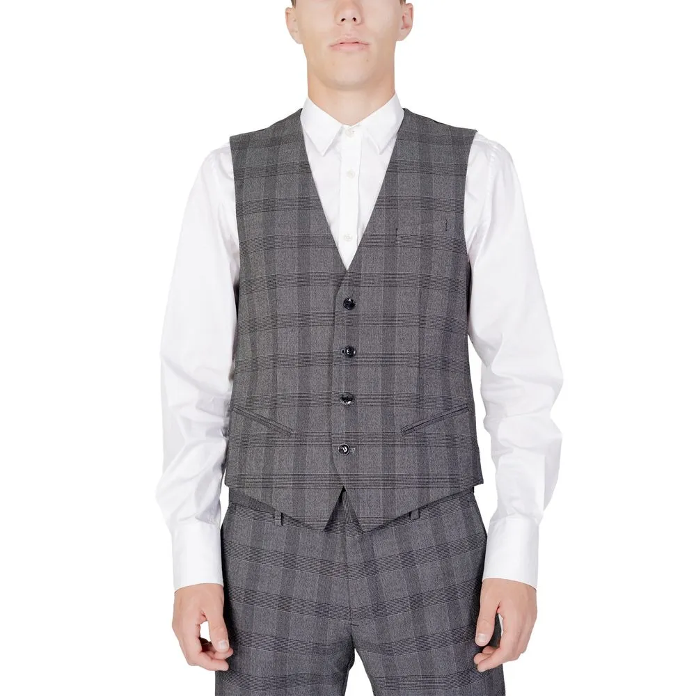 Antony Morato Men's Black Polyester Vest