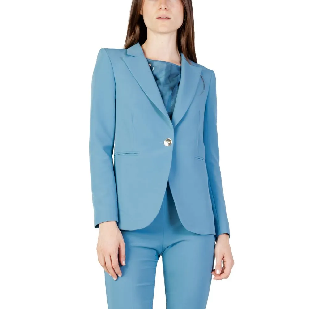 Rinascimento Women's Turquoise Polyester Suits & Blazer