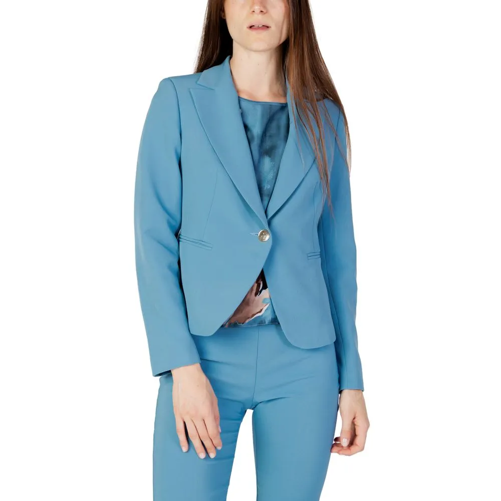 Rinascimento Women's Turquoise Polyester Suits & Blazer