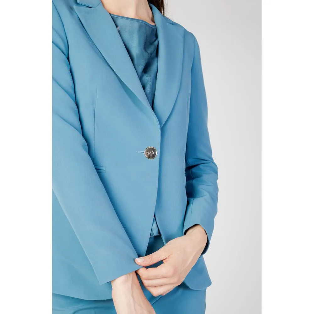 Rinascimento Women's Turquoise Polyester Suits & Blazer