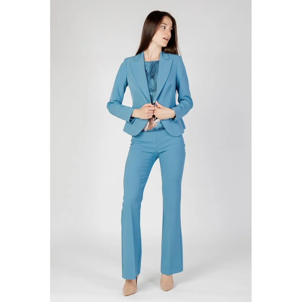 Rinascimento Women's Turquoise Polyester Suits & Blazer