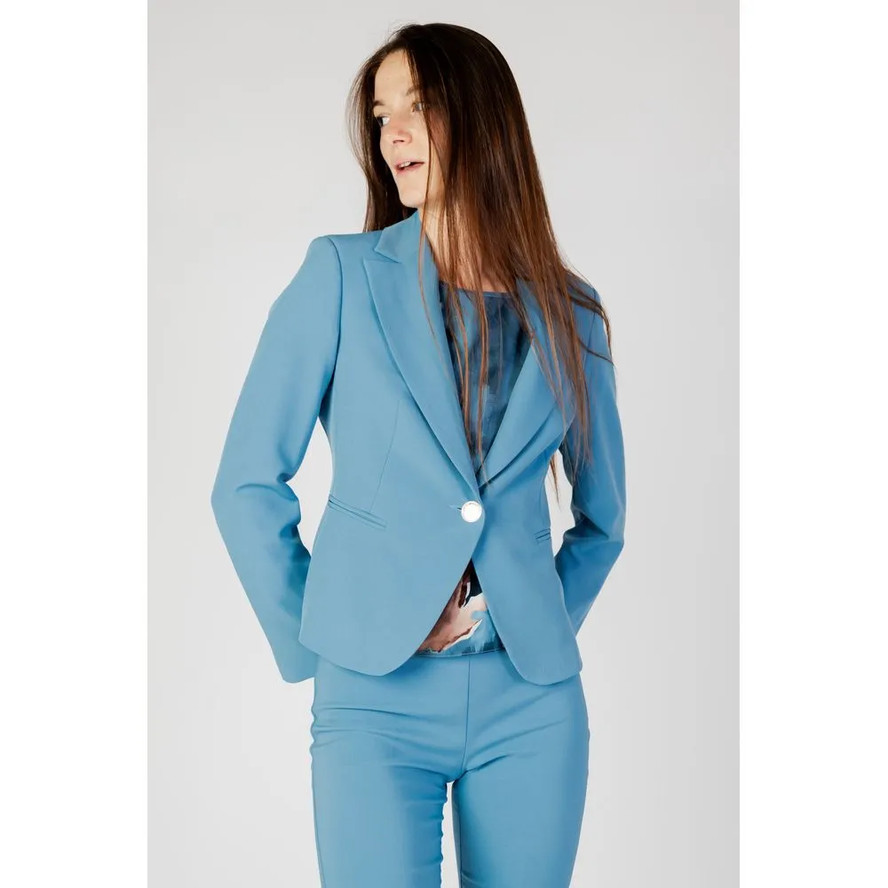 Rinascimento Women's Turquoise Polyester Suits & Blazer