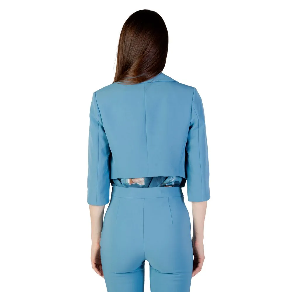 Rinascimento Women's Turquoise Polyester Suits & Blazer