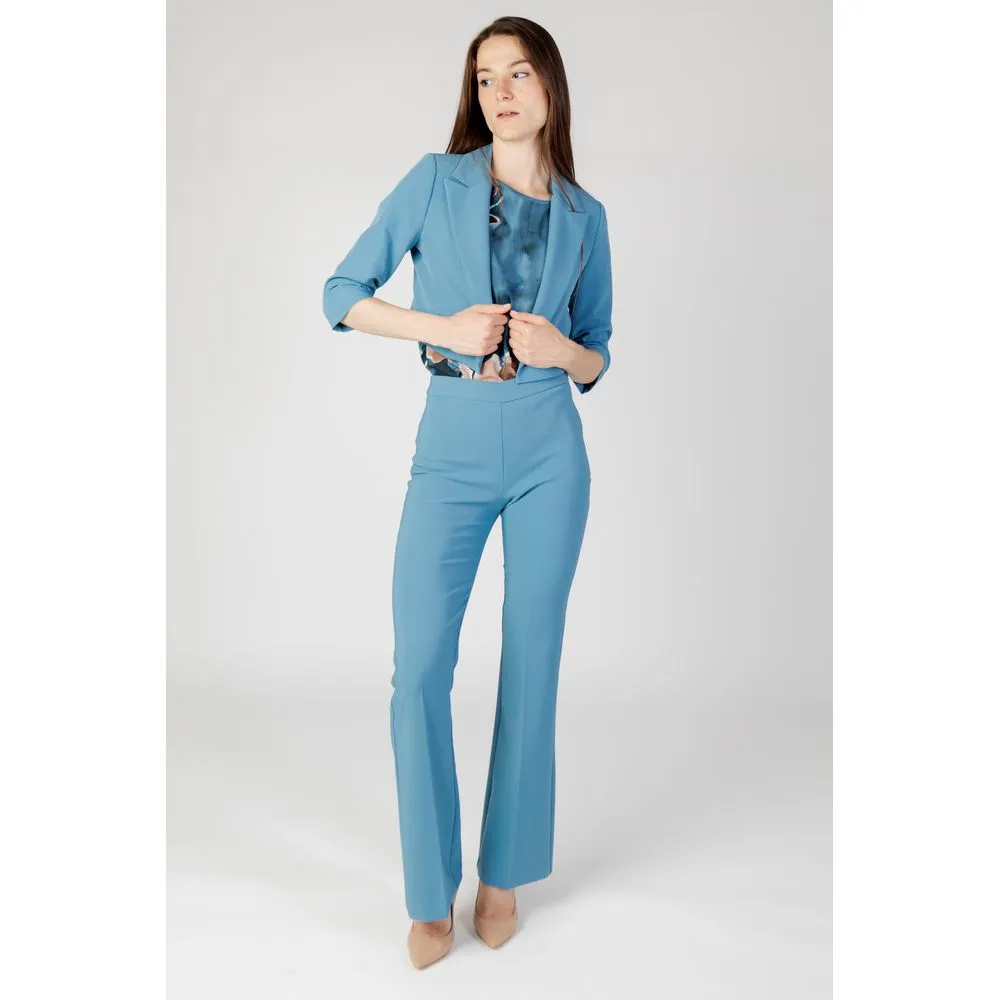 Rinascimento Women's Turquoise Polyester Suits & Blazer