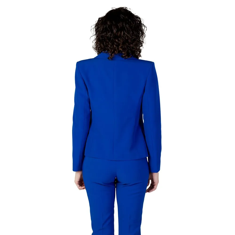 Rinascimento Women's Blue Polyester Suits & Blazer