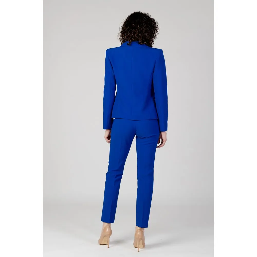 Rinascimento Women's Blue Polyester Suits & Blazer