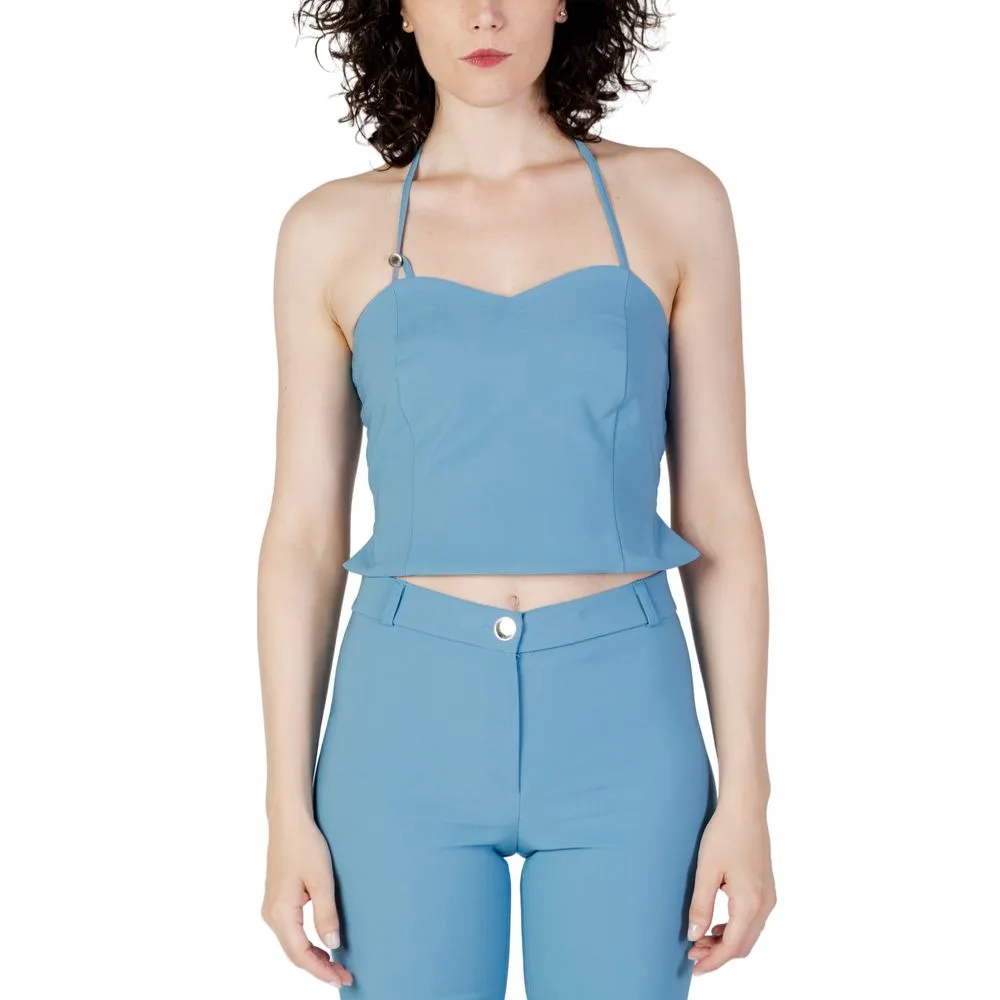 Rinascimento Women's Turquoise Polyester Tops & T-Shirt