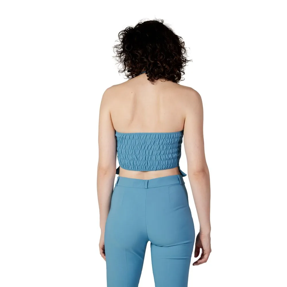 Rinascimento Women's Turquoise Polyester Tops & T-Shirt