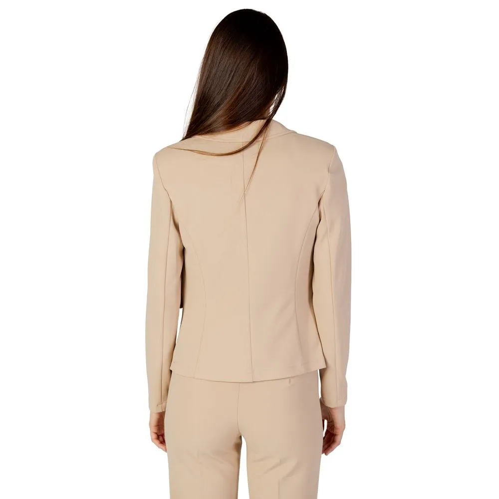 Rinascimento Women's Beige Polyester Suits & Blazer