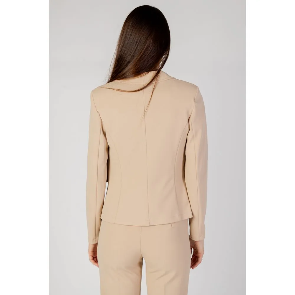 Rinascimento Women's Beige Polyester Suits & Blazer
