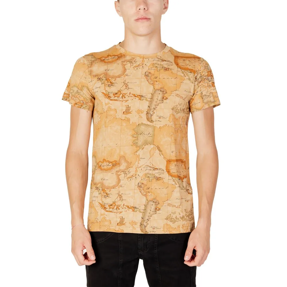 Alviero Martini Prima Classe Men's Beige Cotton T-Shirt