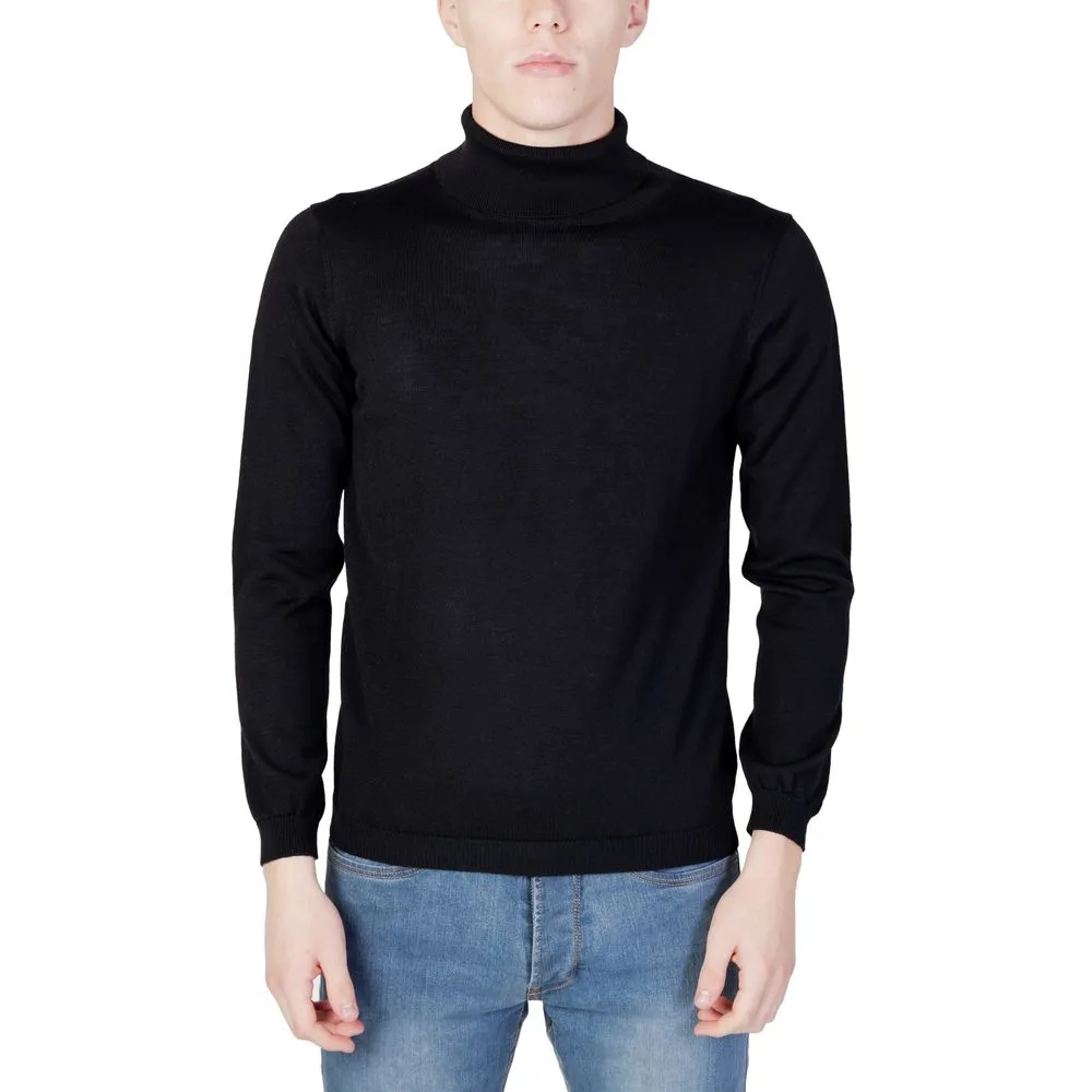 Alviero Martini Prima Classe Men's Black Viscose Sweater
