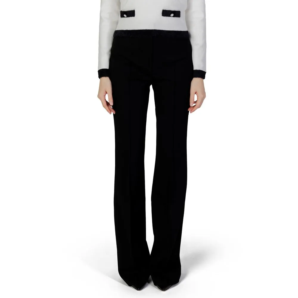 Morgan De Toi Women's Black Polyester Jeans & Pant