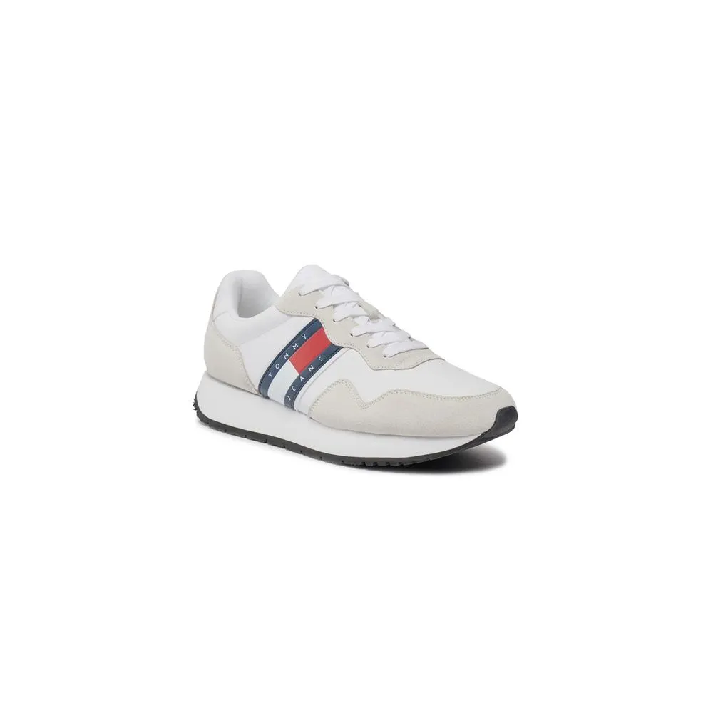 Tommy Hilfiger Jeans Men's White Suede Sneaker