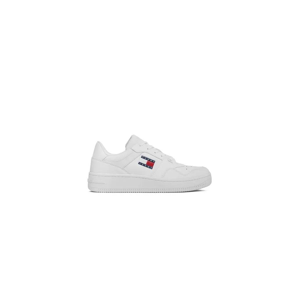 Tommy Hilfiger Jeans Men's White Leather Sneaker