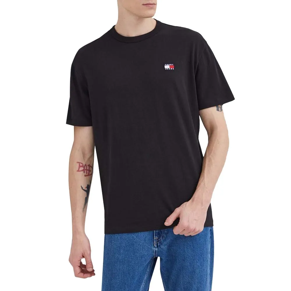 Tommy Hilfiger Jeans Men's Black Cotton Cotton T-Shirt