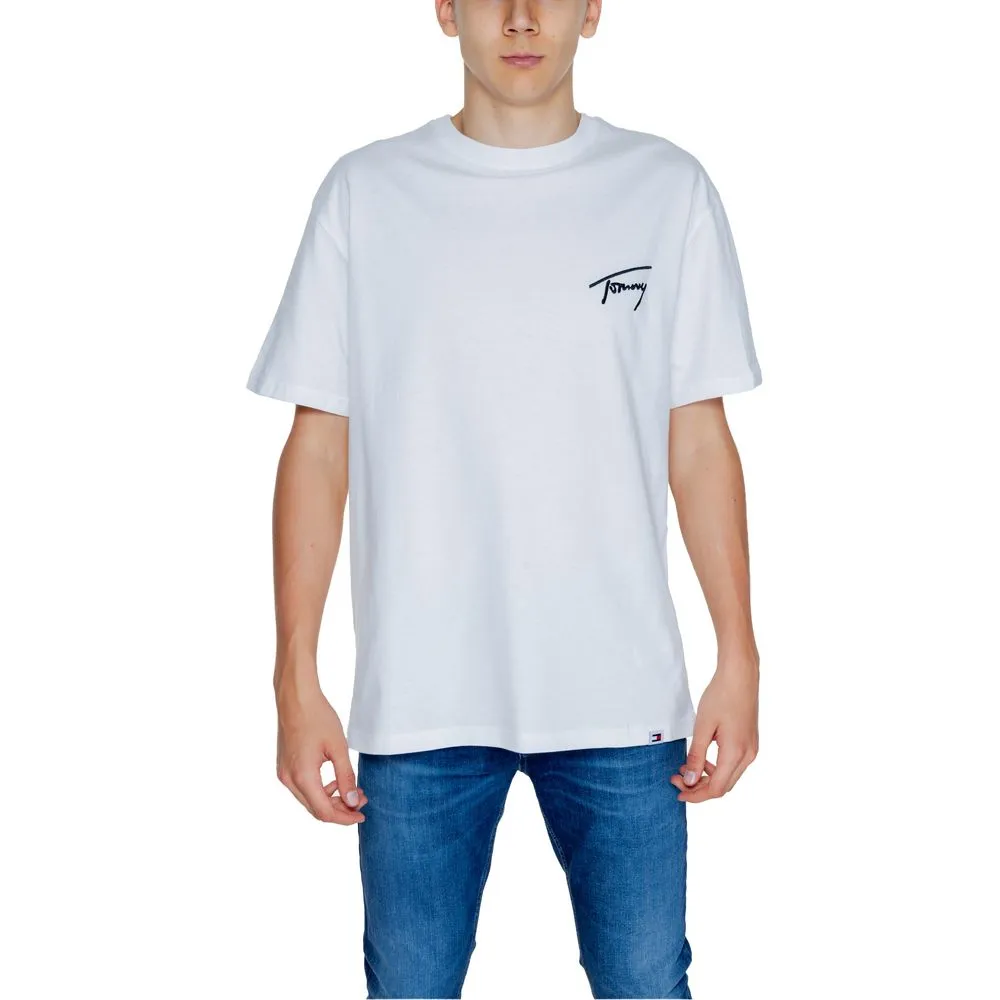 Tommy Hilfiger Jeans Men's White Cotton T-Shirt