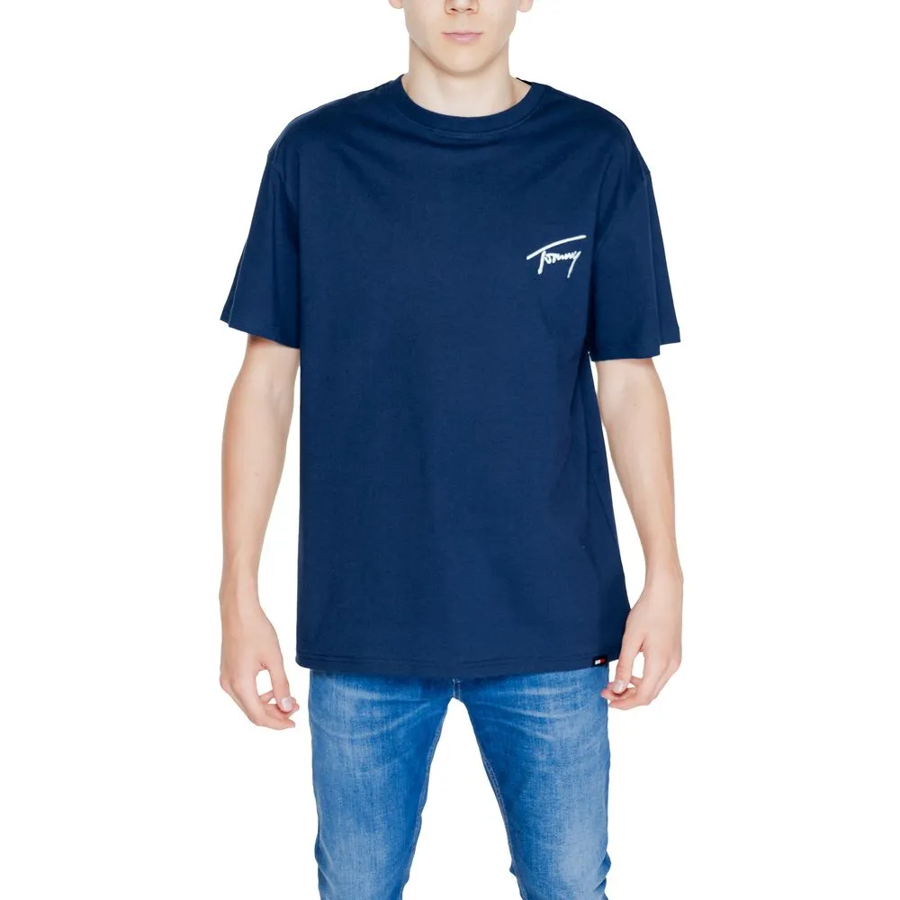 Tommy Hilfiger Jeans Men's Blue Cotton T-Shirt