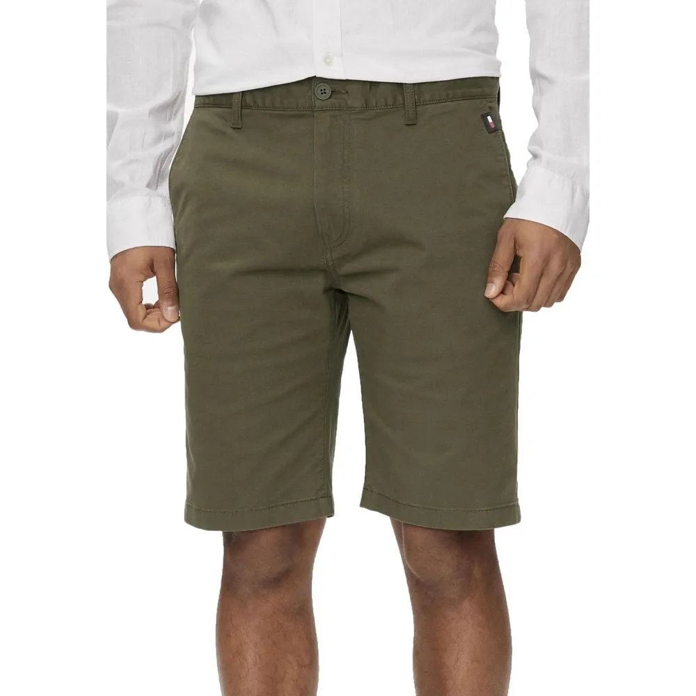 Tommy Hilfiger Jeans Men's Green Cotton Cotton Short