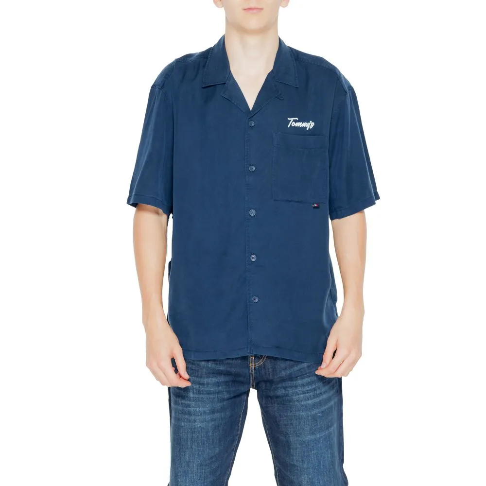 Tommy Hilfiger Jeans Men's Blue Lyocell Shirt