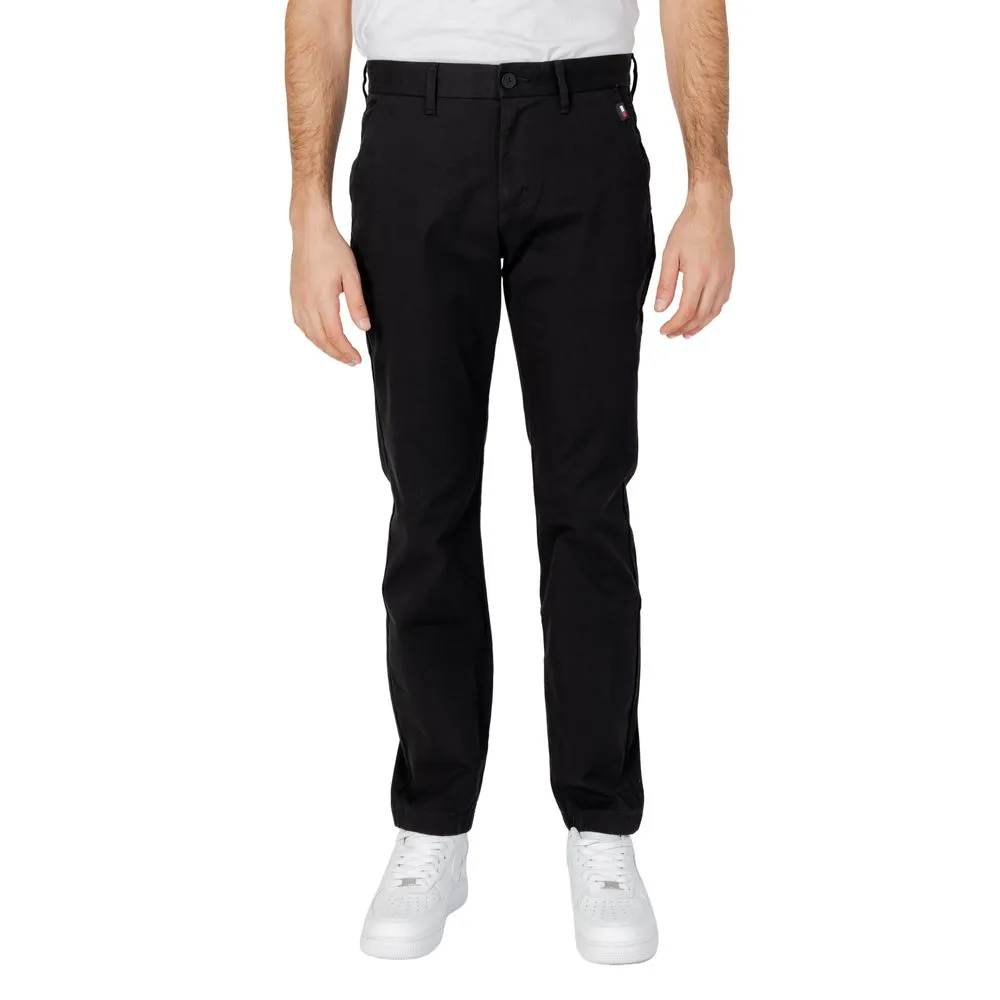 Tommy Hilfiger Jeans Men's Black Cotton Cotton Jeans & Pant
