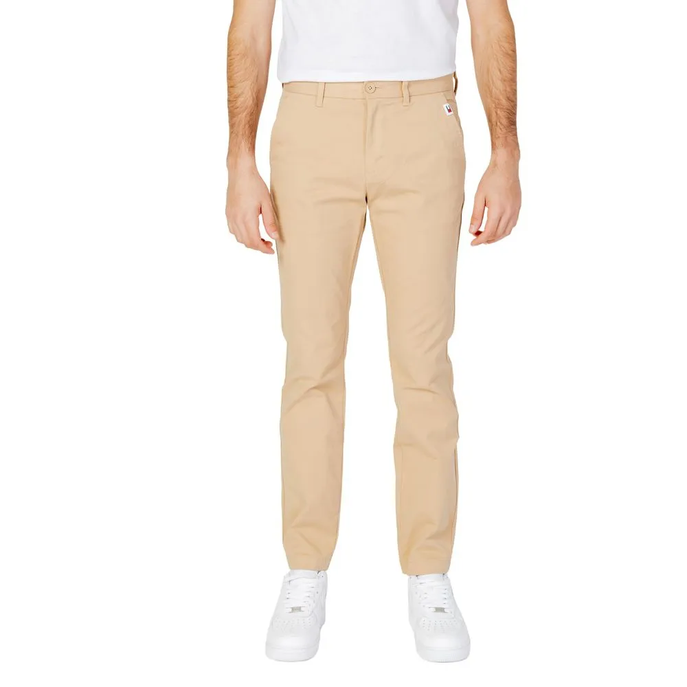 Tommy Hilfiger Jeans Men's Beige Cotton Cotton Jeans & Pant