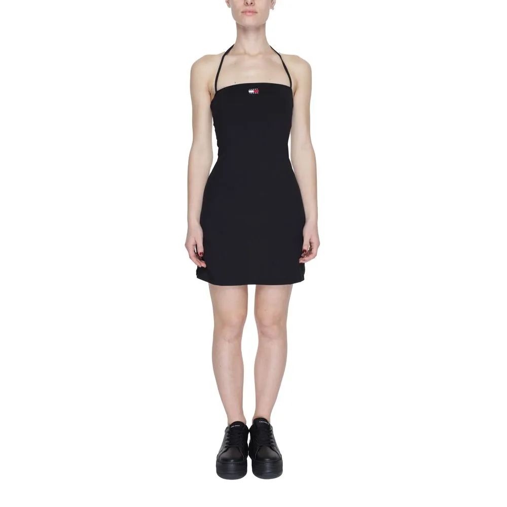 Tommy Hilfiger Jeans Women's Black Polyester Polyester Dress
