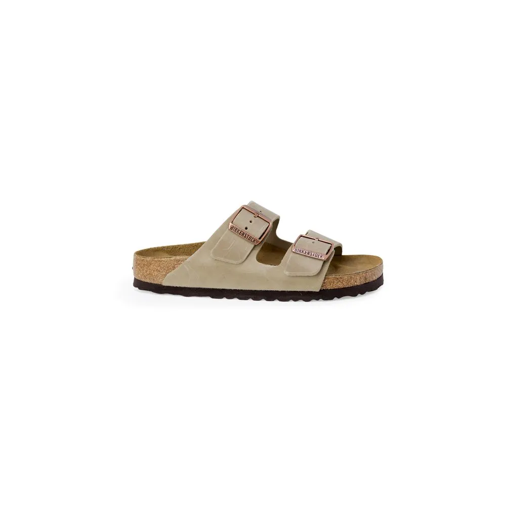 Birkenstock Women's Beige Leather Sandal