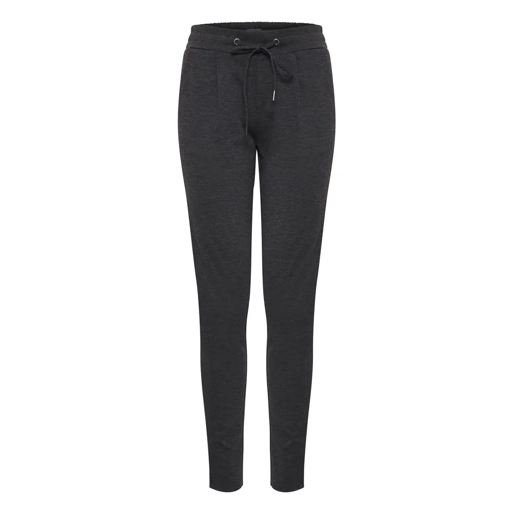 ICHI Women's Gray Polyester Jeans & Pant