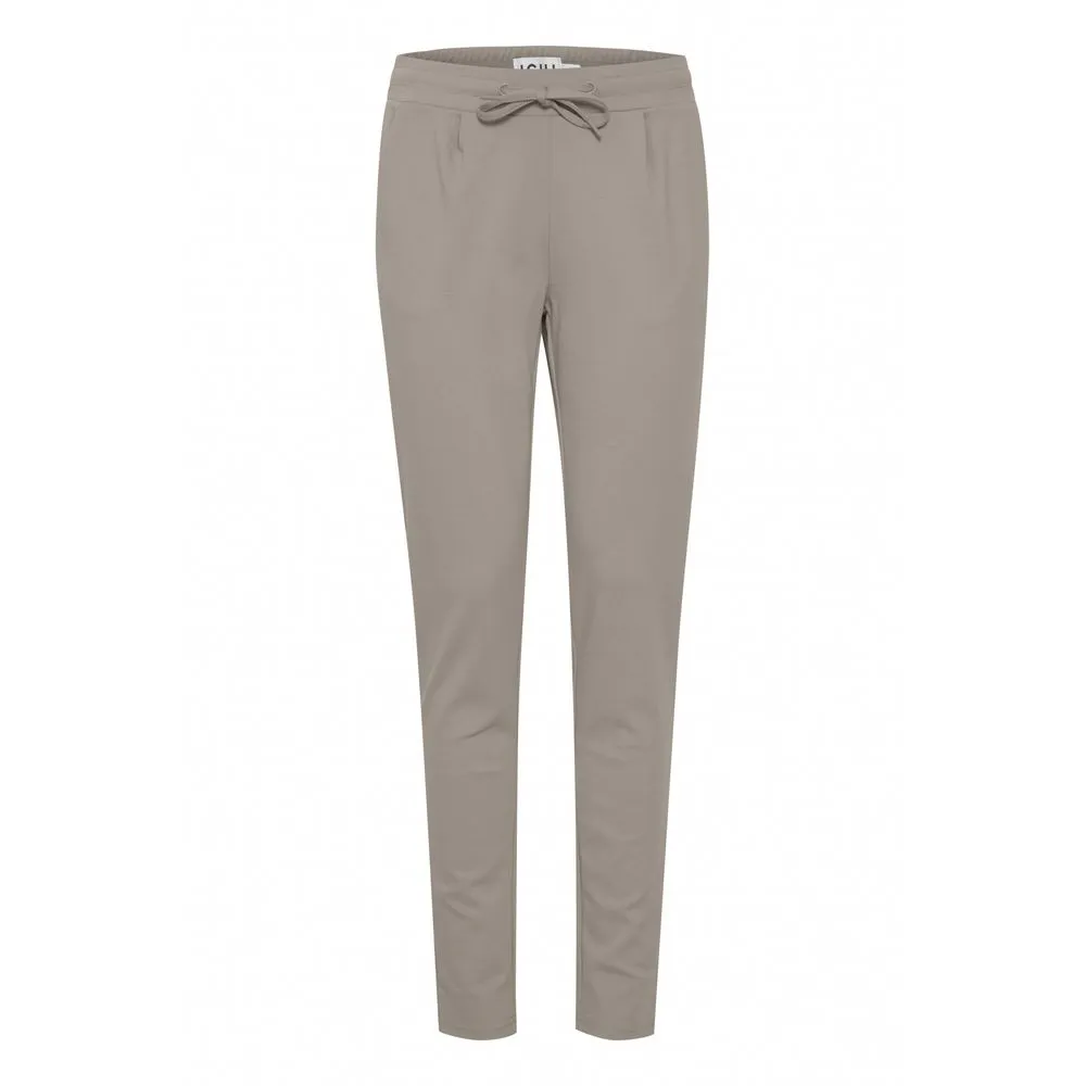 ICHI Women's Gray Polyester Jeans & Pant