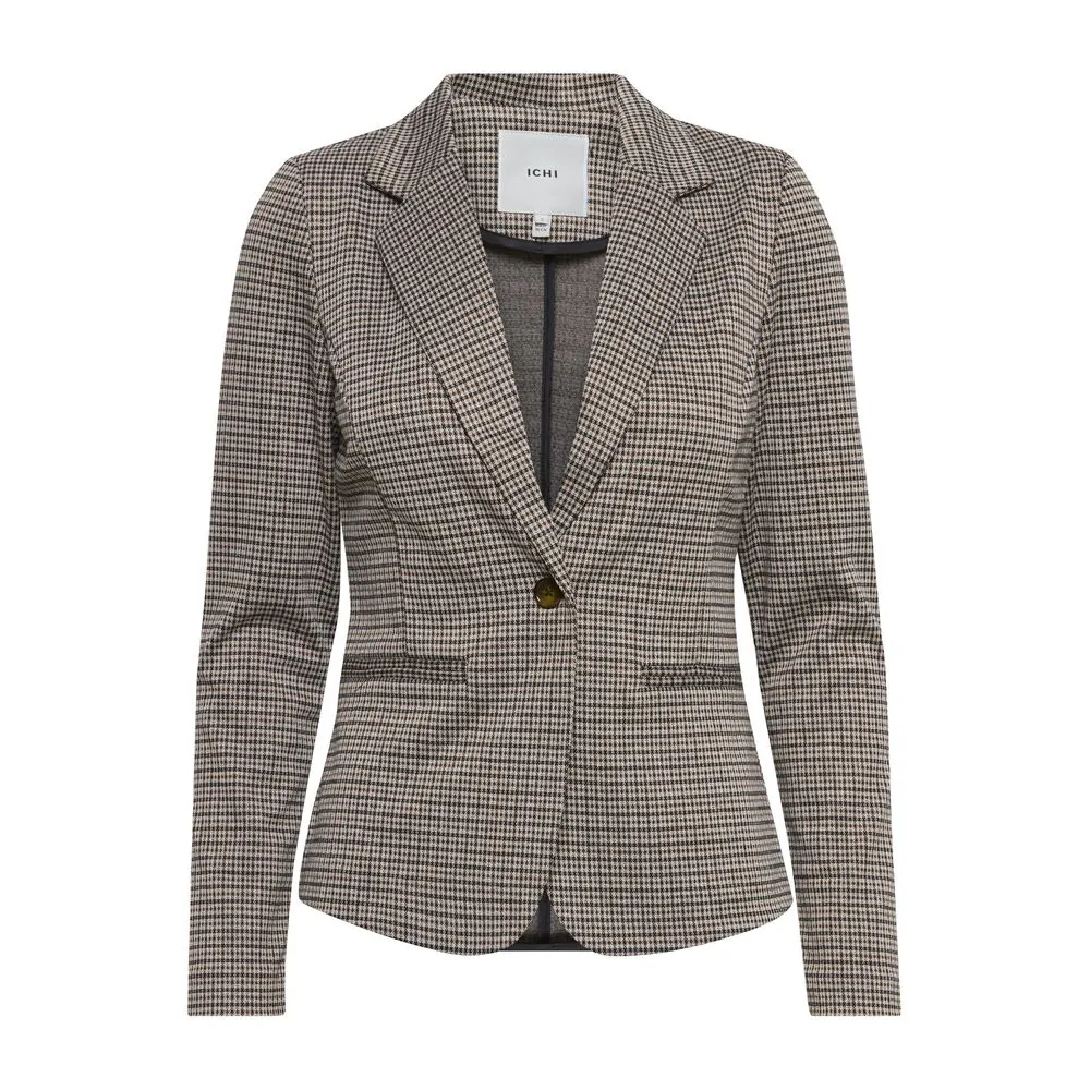 ICHI Women's Beige Polyester Suits & Blazer