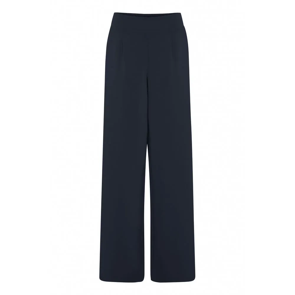 ICHI Women's Blue Polyethylene Polyethylene Jeans & Pant