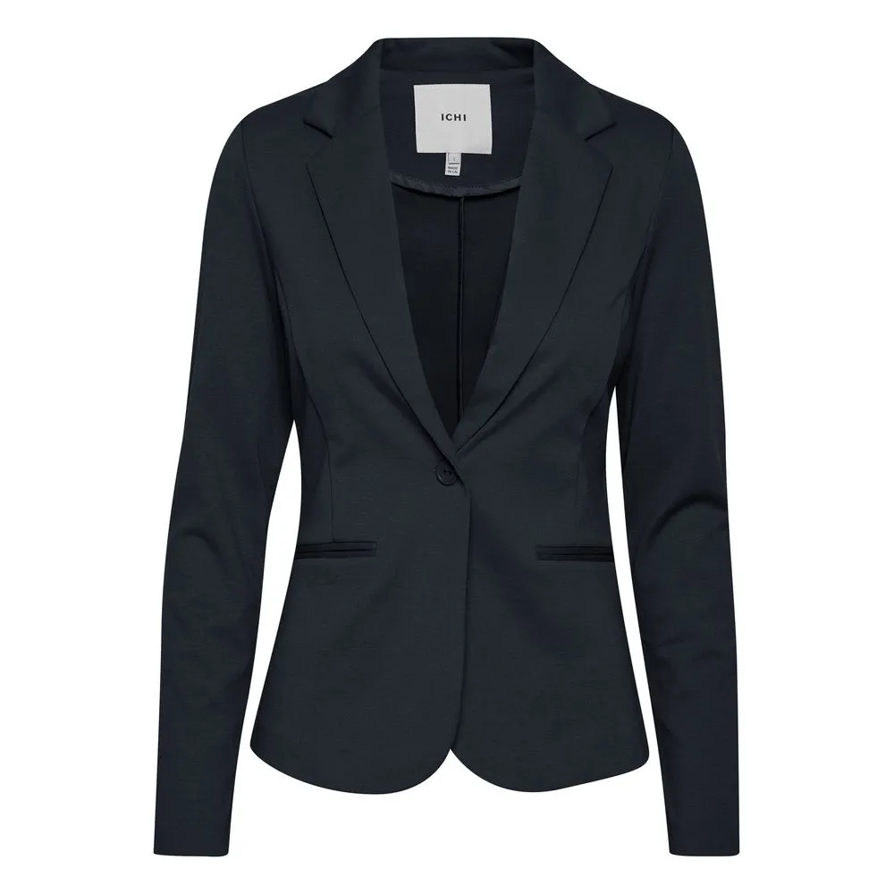 ICHI Women's Blue Polyester Suits & Blazer