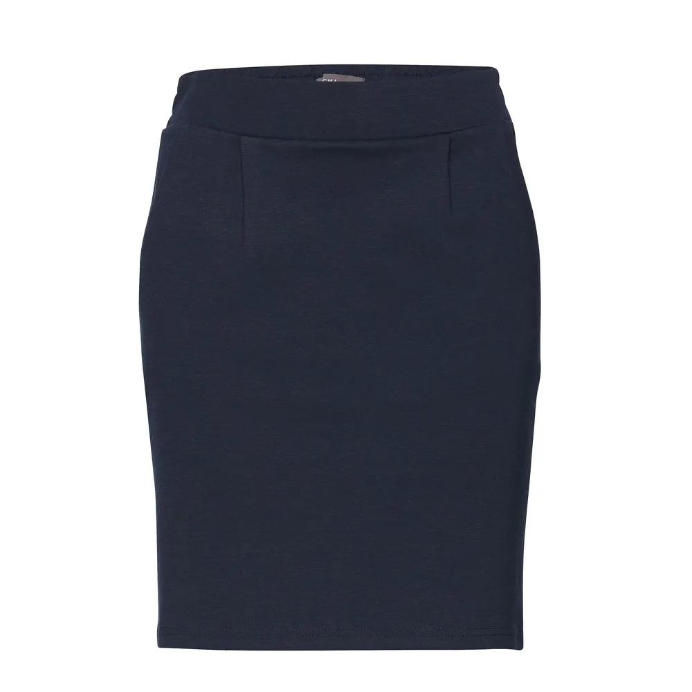 ICHI Women's Blue Polyester Skirt