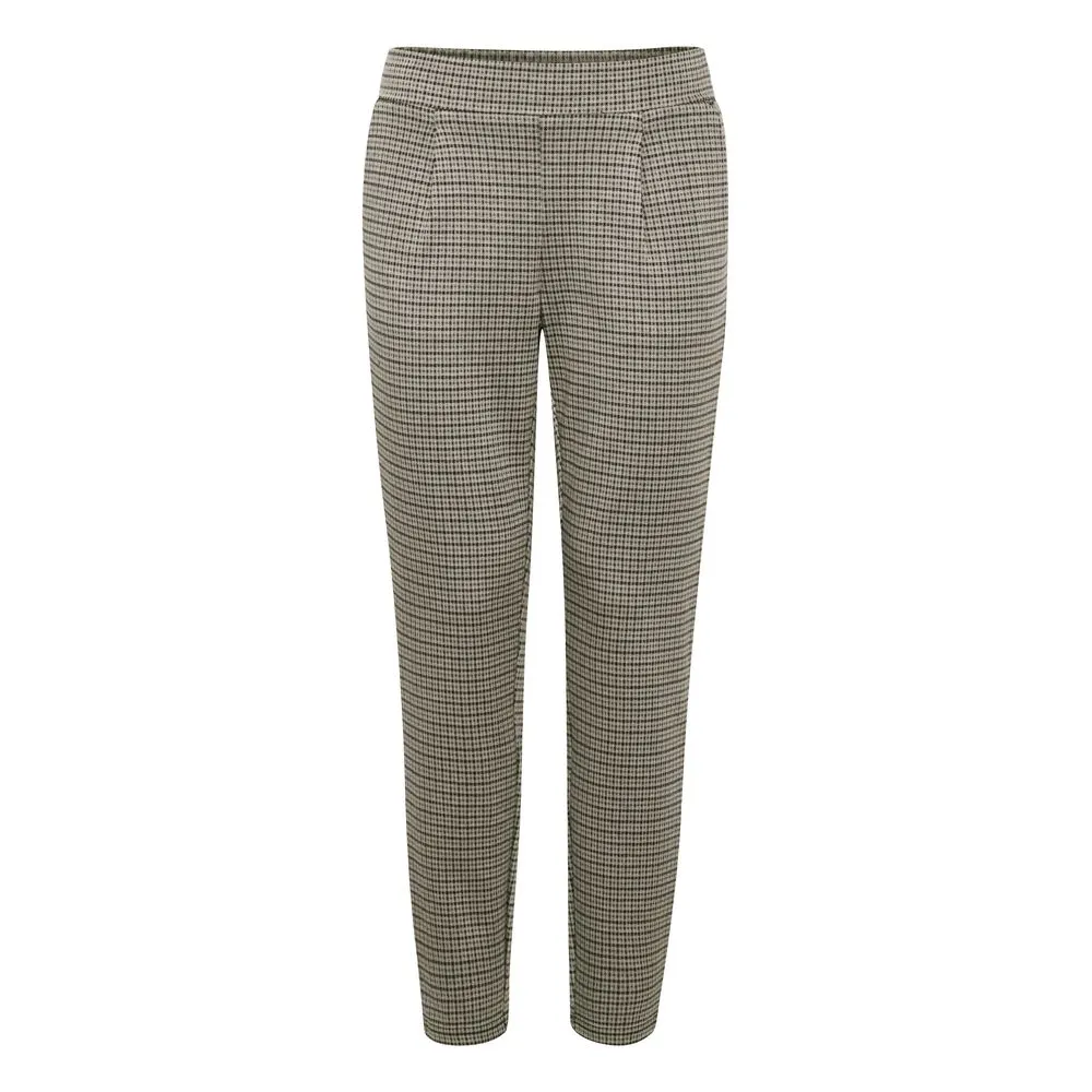 ICHI Women's Beige Polyester Jeans & Pant