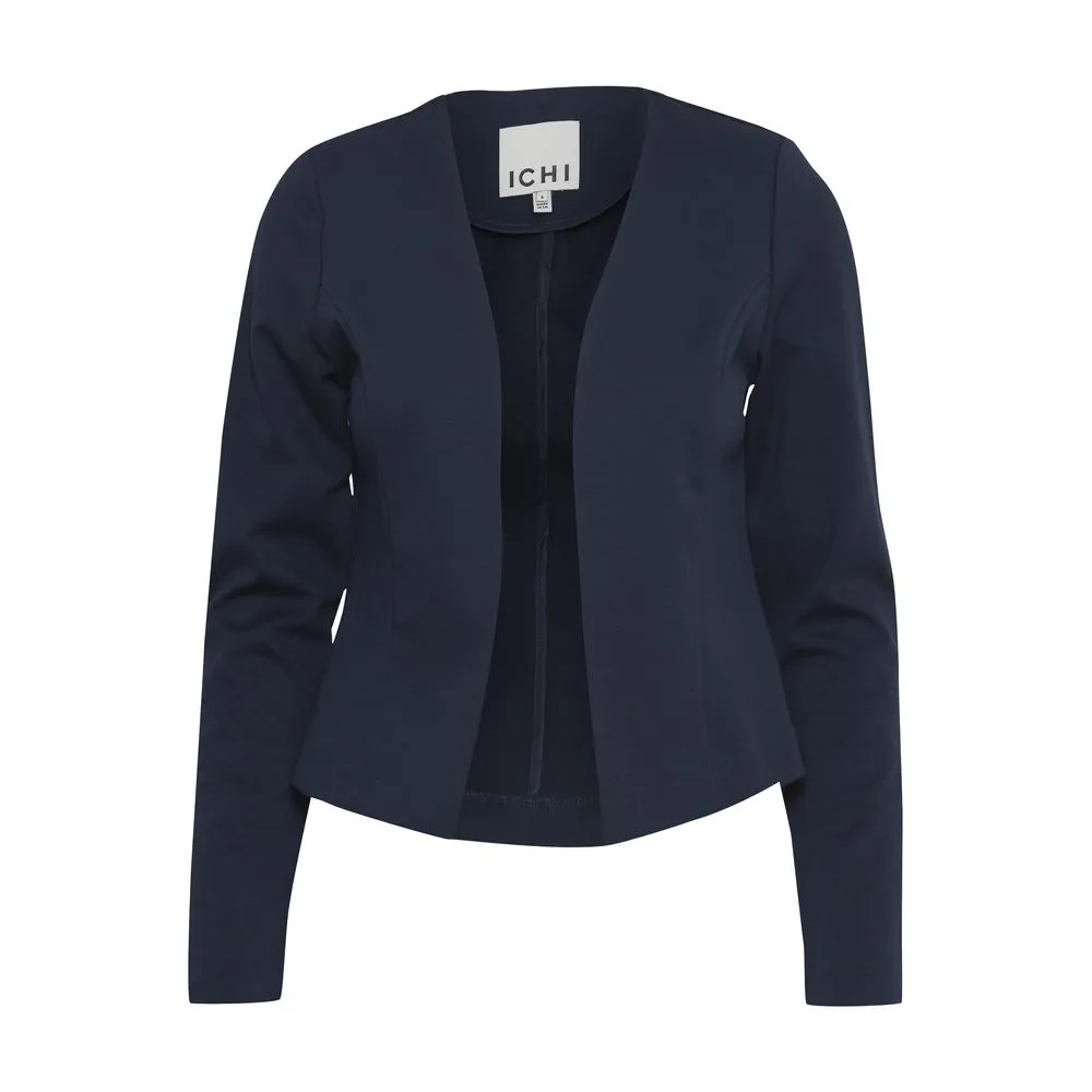 ICHI Women's Blue Polyester Suits & Blazer