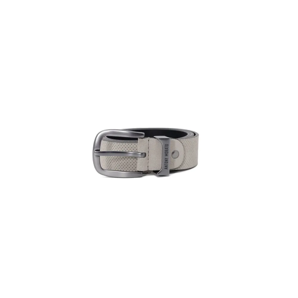 Antony Morato Men's White Leather Belt