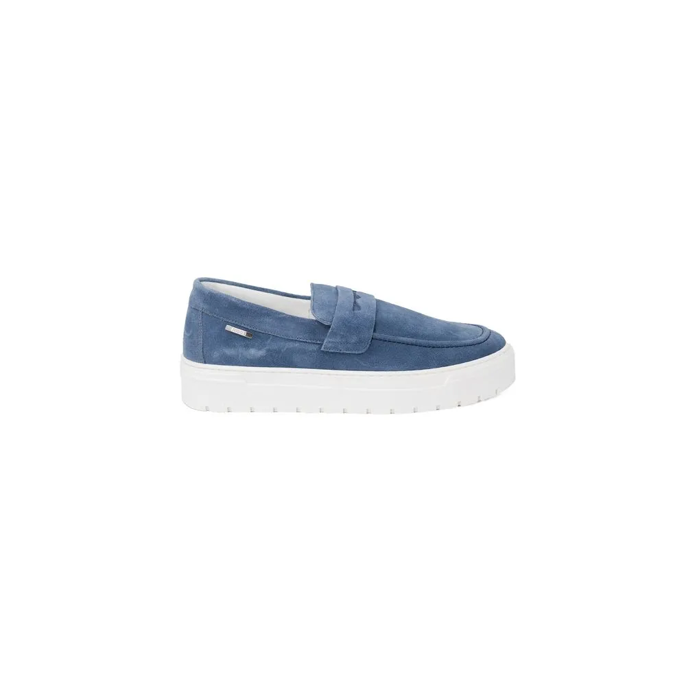 Antony Morato Men's Blue Suede Leather Casual