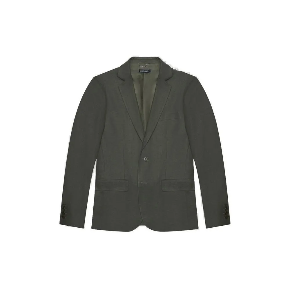 Antony Morato Men's Green Linen Suit