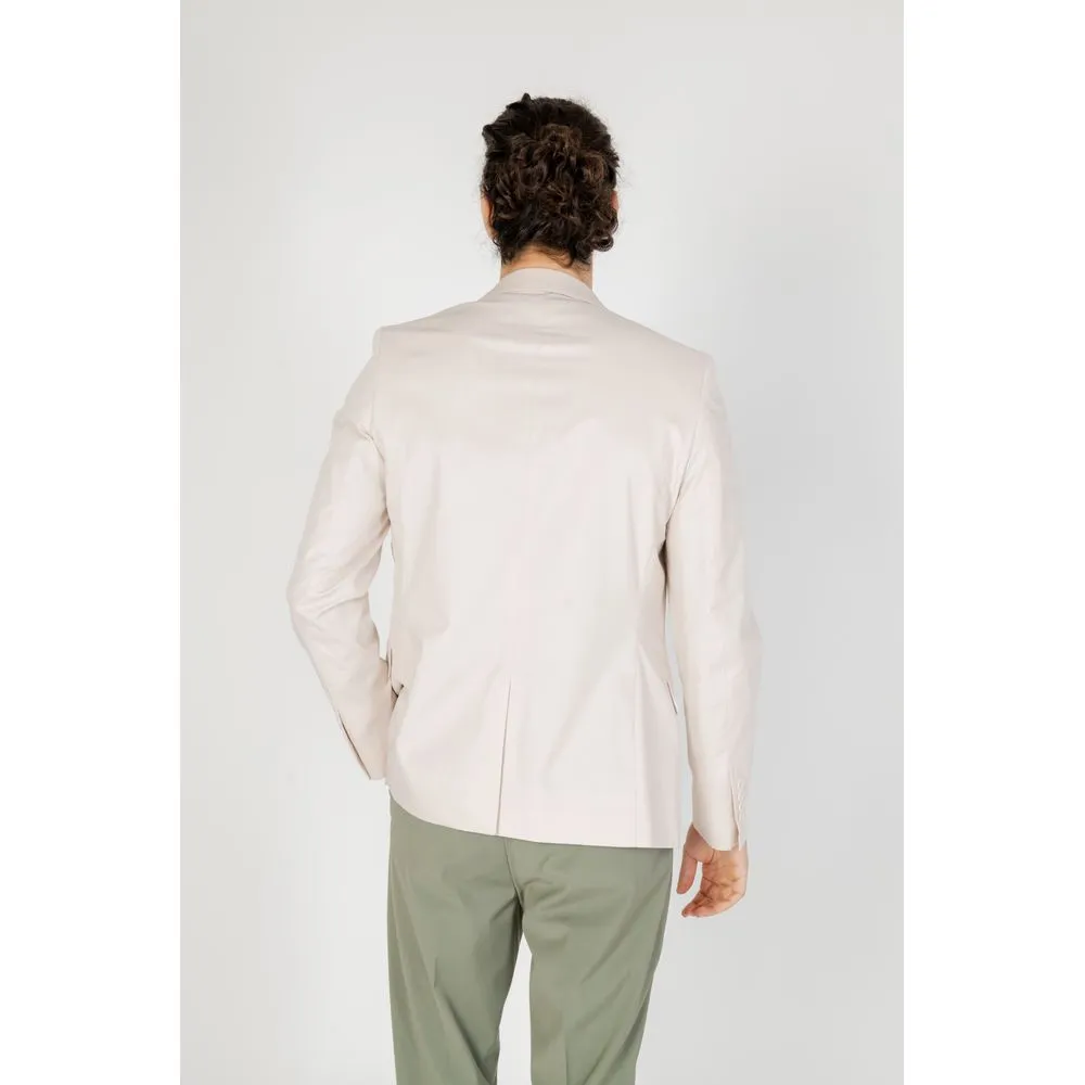 Antony Morato Men's Cream Cotton Suit