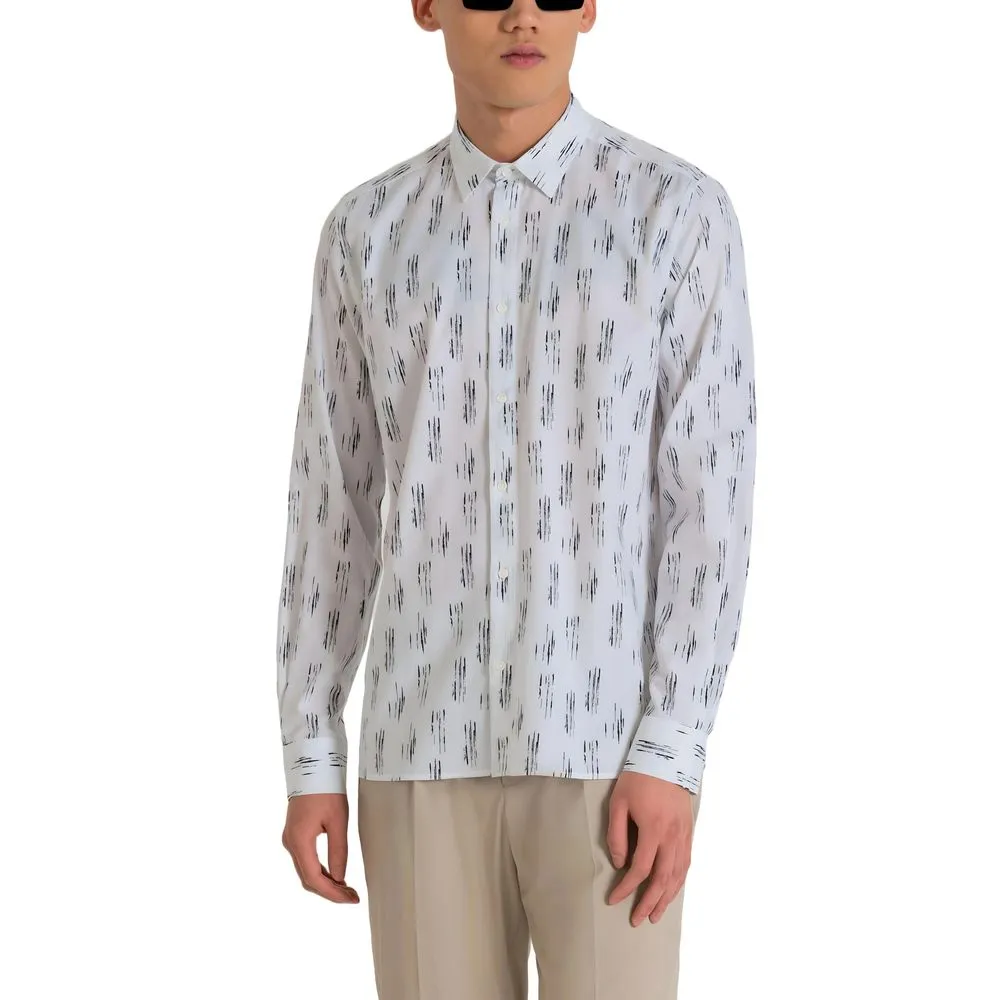 Antony Morato Men's White Viscose Shirt