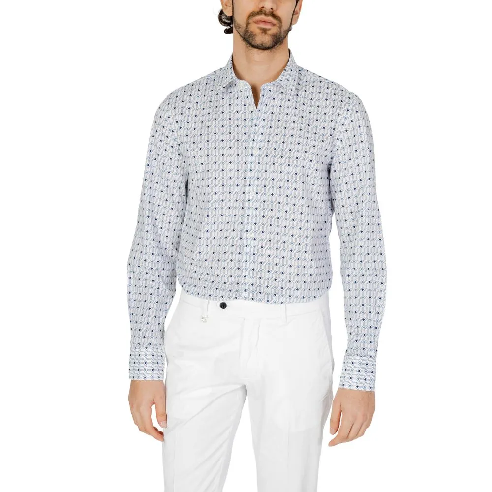 Antony Morato Men's Blue Cotton Shirt