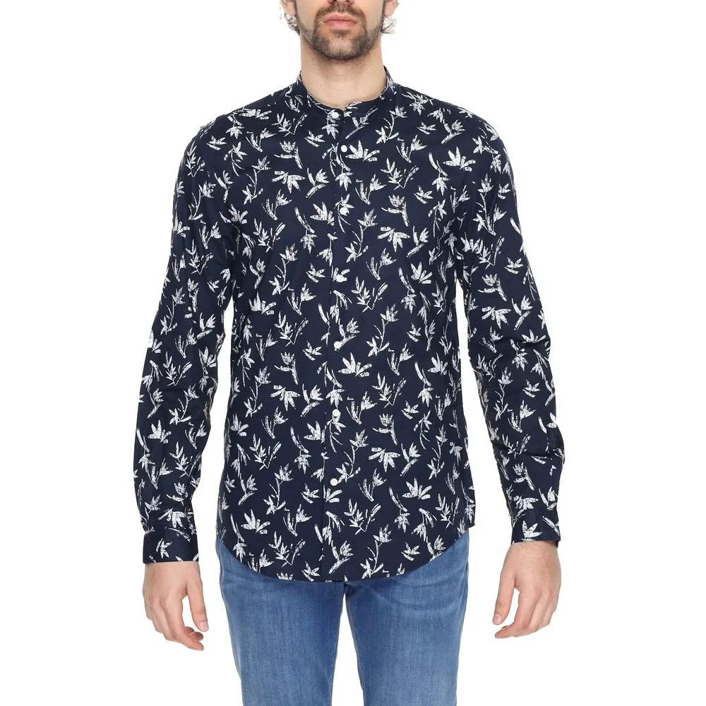 Antony Morato Men's Blue Cotton Shirt