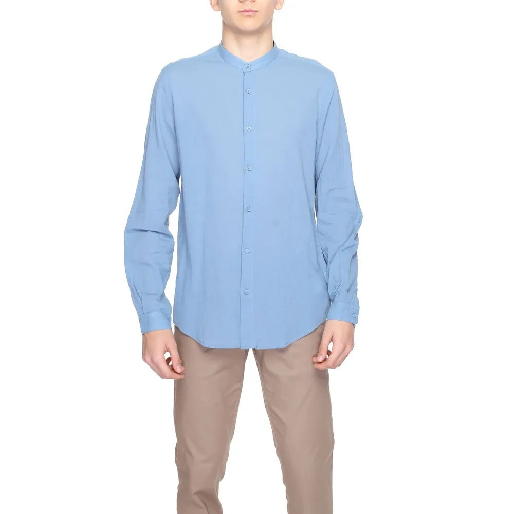 Antony Morato Men's Blue Cotton Shirt
