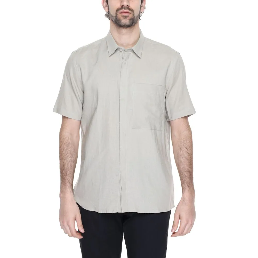 Antony Morato Men's Beige Linen Shirt